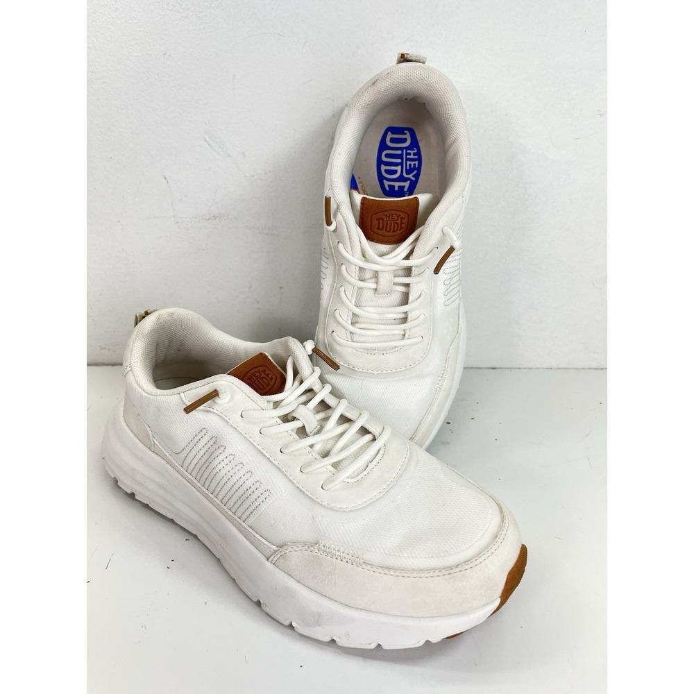 Hey Dude Shoes Sirocco Alta Women's Size 8 Neutrals White Shoes Slip On Casual - Picture 1 of 8